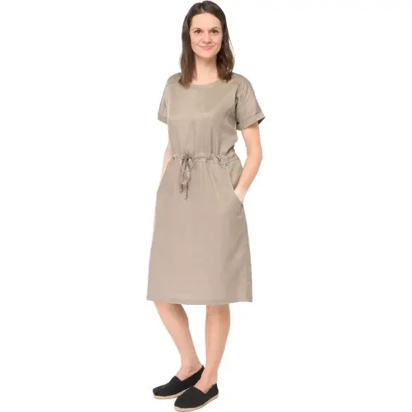 Lotto ANEBY Dámske plátené šaty, hnedá, veľkosť
