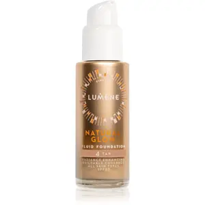 Lumene Natural Glow rozjasňujúci make-up pre prirodzený vzhľad SPF 20 odtieň 4 Tan (Neutral) 30 ml