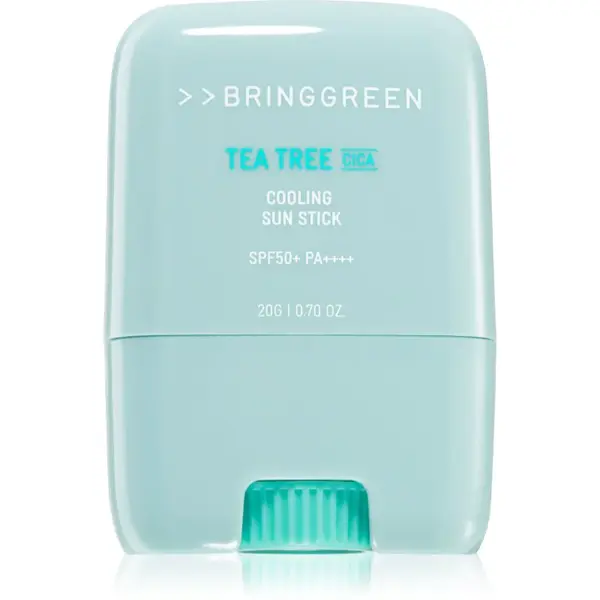 BRINGGREEN Tea Tree Cica Cooling Sun Stick ochranný pleťový krém v tyčinke SPF 50+ 20 g