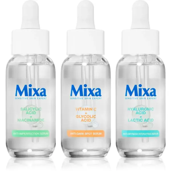 Mixa Sensitive Skin Expert Set sada na starostlivosť o pleť 3x30 ml