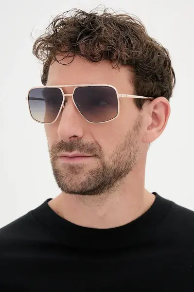 Sluneční brýle Guess pánské, zlatá barva, GU00167_6032W