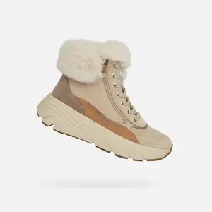 Béžová dámská kotníková obuv Geox Diamanta - Dámské