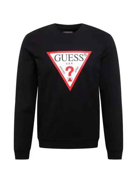 GUESS Mikina 'Audley'  červená / čierna / biela