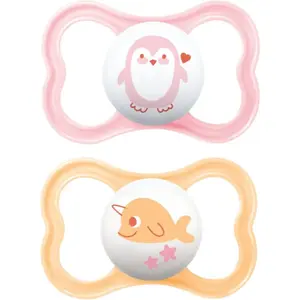 MAM Air 6+ months dudlík Pink/ Orange 2 ks