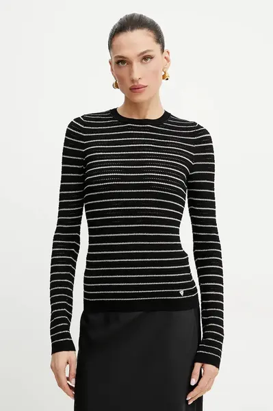 Svetr Guess KYLA dámský, černá barva, lehký, W5GR14 Z3MS0