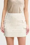 Sukně Fracomina béžová barva, mini, pouzdrová, FS25SG1004W699S9