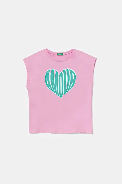 Dětské bavlněné tričko United Colors of Benetton