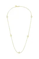 Pozlacený stříbrný náhrdelník Design Letters