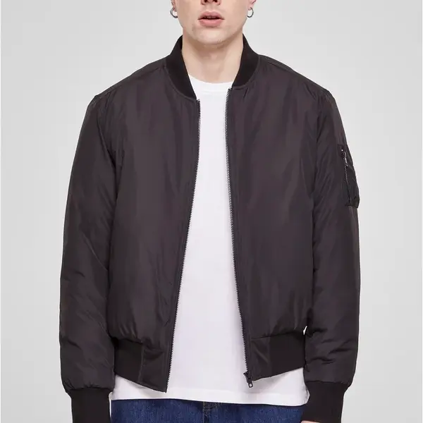 Recyclet Basic Bomber Jacket Black