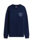 Tommy Jeans Mikina  modrá / námornícka modrá / biela