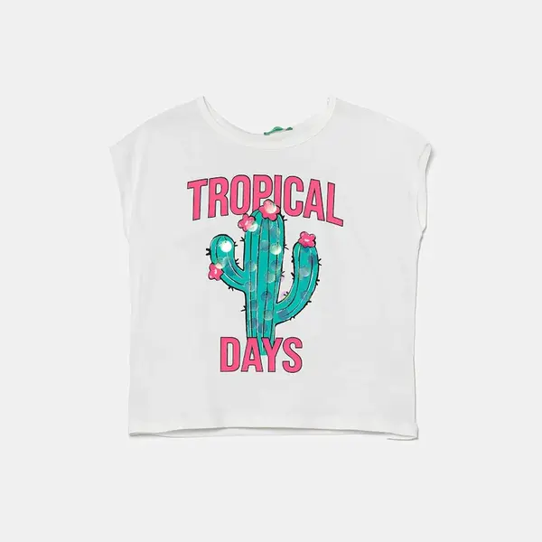 Dětské bavlněné tričko United Colors of Benetton