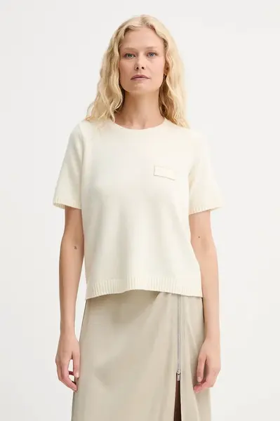 Vlněný svetr MUNTHE PANTAS dámský, béžová barva, 252160425270