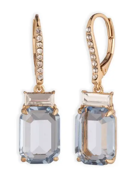 Lauren Ralph Lauren Náušnice  svetlomodrá / zlatá / priehľadná