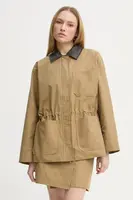 Bunda 2NDDAY Bruce dámská, zelená barva, přechodná, oversize, 2252112127