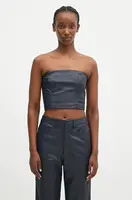 Halenka Rotate Braided dámská, tmavomodrá barva, hladká, 1128552318