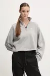 Mikina adidas Originals Essential dámská, šedá barva, hladká, IY9681