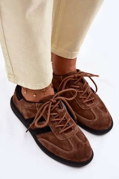 Dámské tenisky Boto Leather Suede hnědé