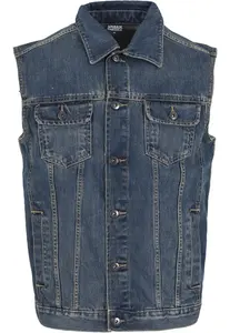 Urban Classics Vesta  modrá denim