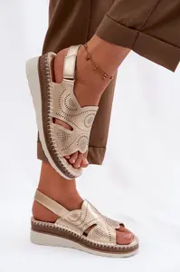 Kožené platformové sandály S.Barski