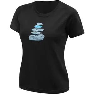 Sensor MERINO BLEND STONE Dámské funkční triko, černá, velikost