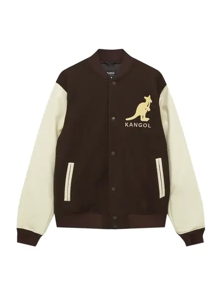 Pull&Bear Prechodná bunda  krémová / šampanské / svetlohnedá / tmavohnedá