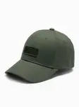 Ombre Men's baseball cap with visor and patch - khaki