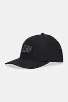 Bavlněná baseballová čepice Alpha Industries Crew Camo Cap černá barva, s aplikací, 156903