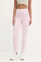 Legíny adidas Essentials Linear dámské, růžová barva, s potiskem, JD3156