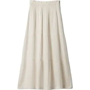 GAP PULL ON GAUZE Dámská sukně, bílá, velikost