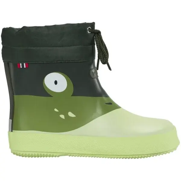 VIKING BY NORWAY ALV BAREFOOT PAW PRINT Detské gumové čižmy, tmavo zelená, veľkosť