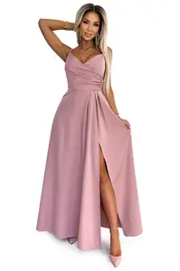 Elegant long maxi dress with straps Numoco