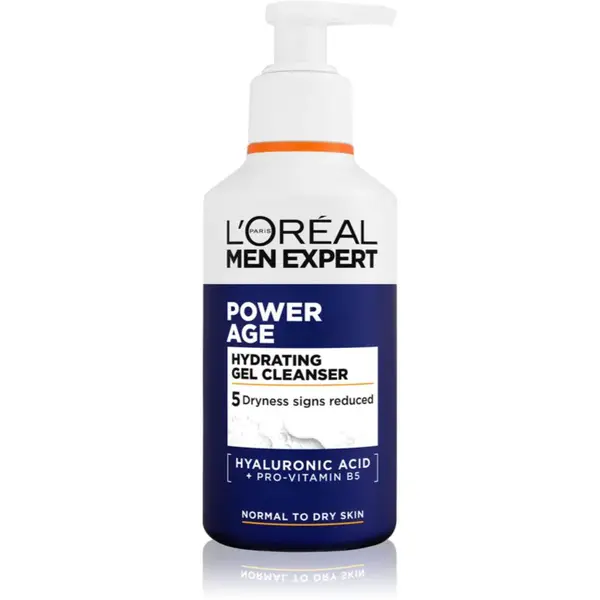 L’Oréal Paris Men Expert Power Age hydratačný čistiaci gél pre mužov 260 ml