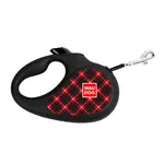 Samonavíjacie vodítko pre psa TARTAN, Veľkosť: XS
