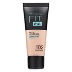 Maybelline Fit Me! Foundation Matte + Poreless tekutý make-up so zmatňujúcim účinkom 102 Fair Ivory 30 ml