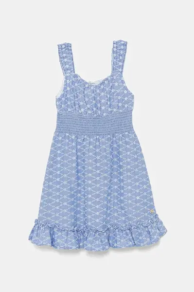 Dětské bavlněné šaty Guess