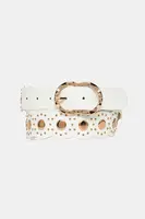 Pásek Morgan dámský, bílá barva, 3WILI