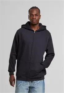 Basic Essential Zip Hoody navy