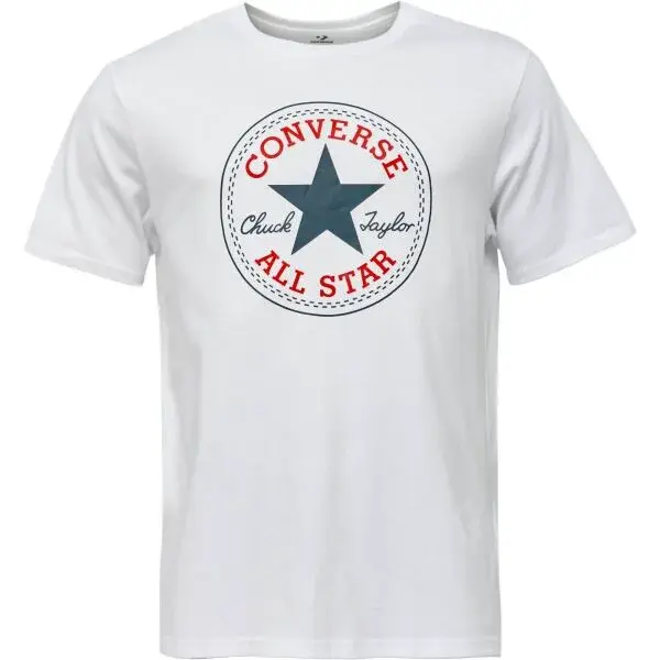 Converse CHUCK LOGO TEE Pánské tričko, bílá, velikost