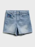 GAP Dětské džínové kraťasy hr shortie - lt palm emb - Holky