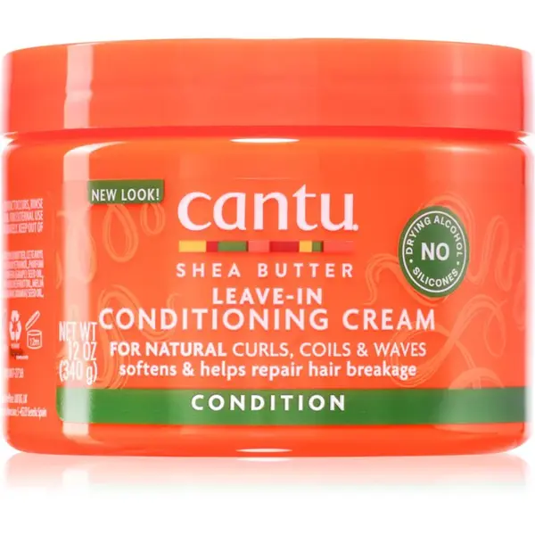 CANTU Shea Butter Leave-In Conditioning Cream bezoplachový kondicionér pre vlnité a kučeravé vlasy 340 g