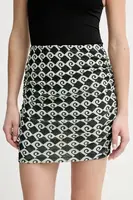 Sukně Nanushka PAMYLA černá barva, mini, pouzdrová, NW25RSSK16899