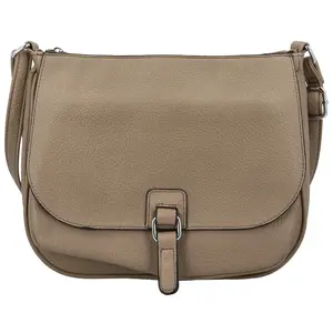 Trendy dámská koženková crossbody kabelka Grácie, béžová
