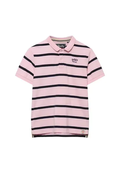 Superdry & Co Tričko  námornícka modrá / ružová