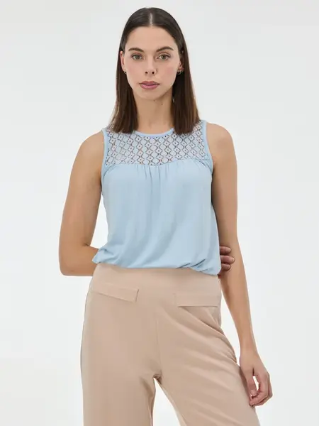 Světle modré dámské tílko ORSAY