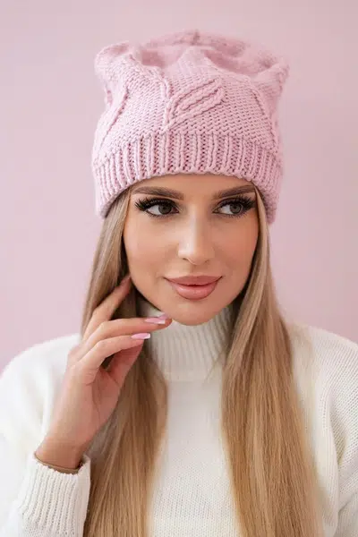 Kesi Dámska čiapka Majka K376 púdrovo ružová