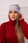 Kesi Čapica s fleece Monika K256 čierna+šedá