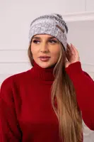 Kesi Čapica s fleece Monika K256 čierna+šedá