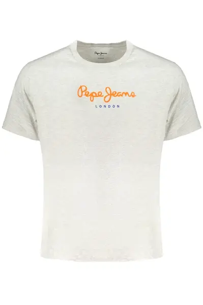 PEPE JEANS MEN'S SHORT SLEEVED T-SHIRT GRAY
