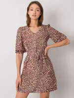 Dress-LK-SK-508079.47P-brown