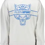 Biela mikina PLEIN SPORT s kapucňou